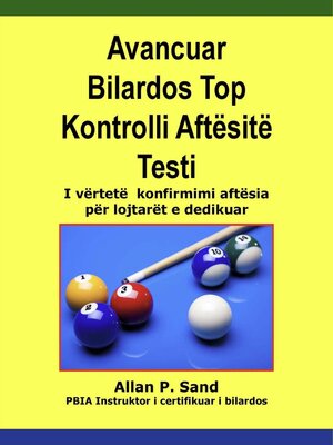 cover image of Avancuar Bilardos Top Kontrolli Aftësitë Testi--I vërtetë  konfirmimi aftësia për lojtarët e dedikuar
